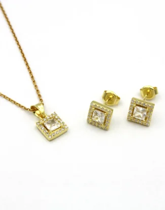 silver necklace earring jewelry set, gümüş takı seti, baget taşlı set