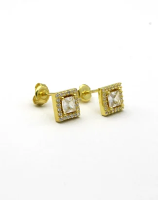 silver earring, gümüş küpe, tek taş küpe
