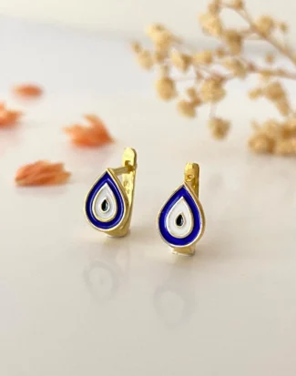 children's earring, nazar küpe, çocuk küpesi