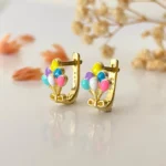 children's earring, balon küpe, çocuk küpesi