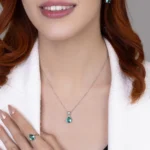 silver jewelry set, gümüş takı seti, damla taşlı set
