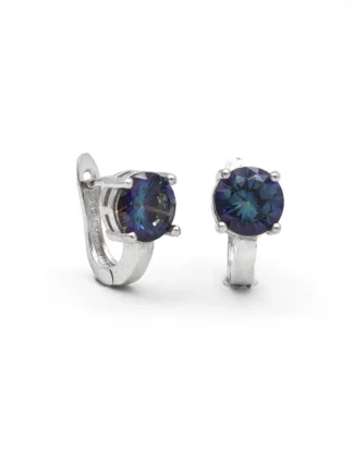 silver earring, gümüş küpe, tek taşlı küpe