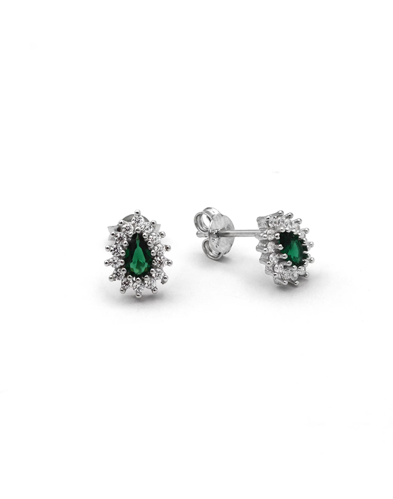 Brsl0050-kp silver earring, gümüş küpe, damla taşlı küpe