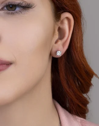 silver earring, gümüş küpe, beş taş küpe
