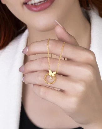 kelebek kolye, Silver Necklaces, Gümüş Kolye,