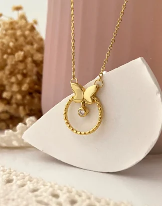 kelebek kolye, Silver Necklaces, Gümüş Kolye,