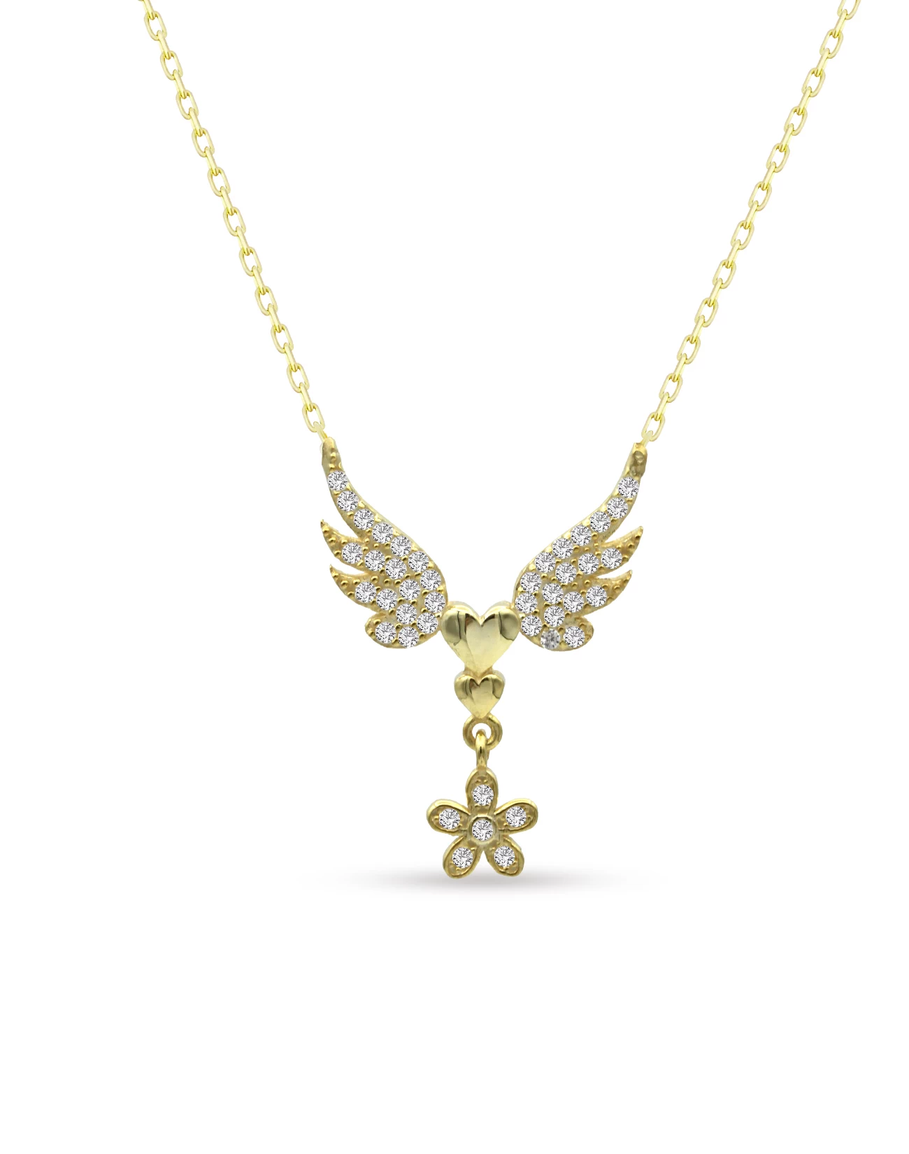 Brsl0079-G Silver Necklaces, Gümüş Kolye, melek kolye