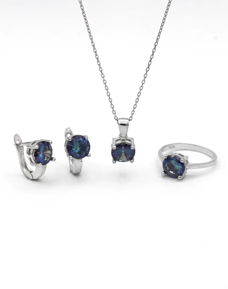 silver jewelry set, gümüş takı seti, tek taş set