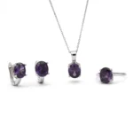 silver jewelry set, gümüş takı seti, tek taş set