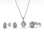silver jewelry set, gümüş takı seti, damla anturaj set