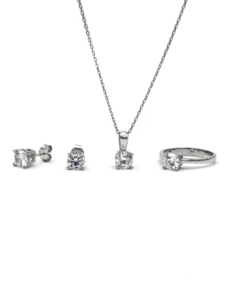 silver jewelry set, gümüş takı seti, tek taş set