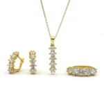 silver jewelry set, gümüş takı seti, beş taş set