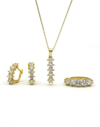 silver jewelry set, gümüş takı seti, beş taş set