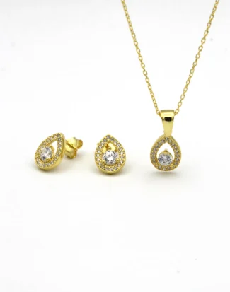 silver jewelry set, gümüş takı seti, damla tek taş set