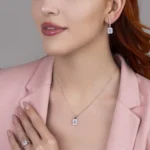 silver jewelry set, gümüş takı seti, baget taşlı set
