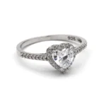 silver jewelry set, gümüş takı seti, kalp taşlı set