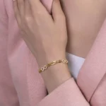 Altın Modeli Sonsuzluk İçi Boş Hallow Bileklik