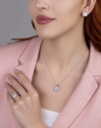 silver jewelry set, gümüş takı seti, diamond design tek taş set