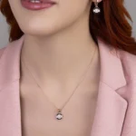 silver jewelry set, gümüş takı seti, mineli modern tasarım set