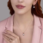 silver jewelry set, gümüş takı seti, mineli modern tasarım set