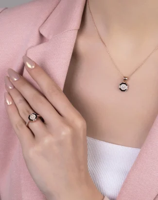 silver jewelry set, gümüş takı seti, mineli modern tasarım set