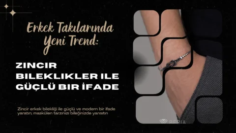 Gümüş erkek bilekliği