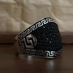 Grek Desenli 925 Ayar Gümüş Erkek Yüzüğü