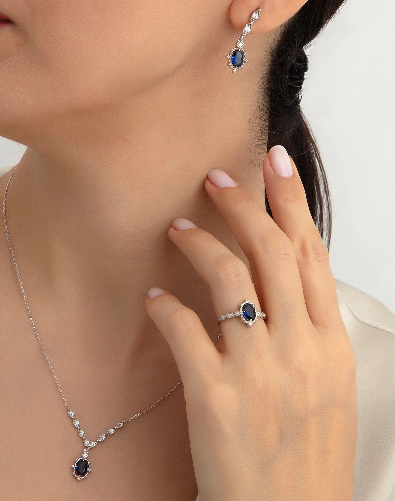 Gümüş Takı Seti - Brsl0574-1 Gümüş Takı Seti