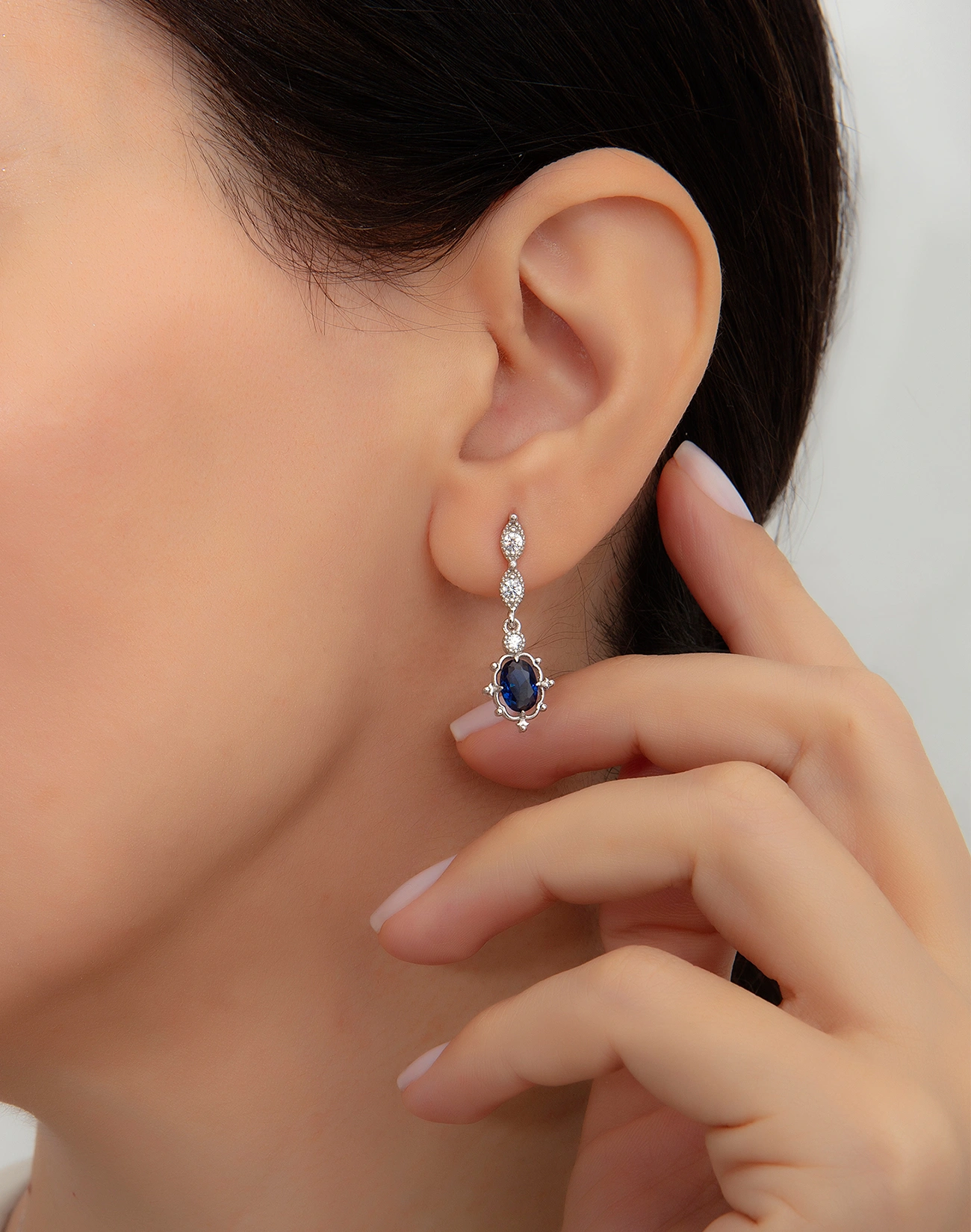 Gümüş Küpe - Brsl0574-KP-1 Gümüş Küpe