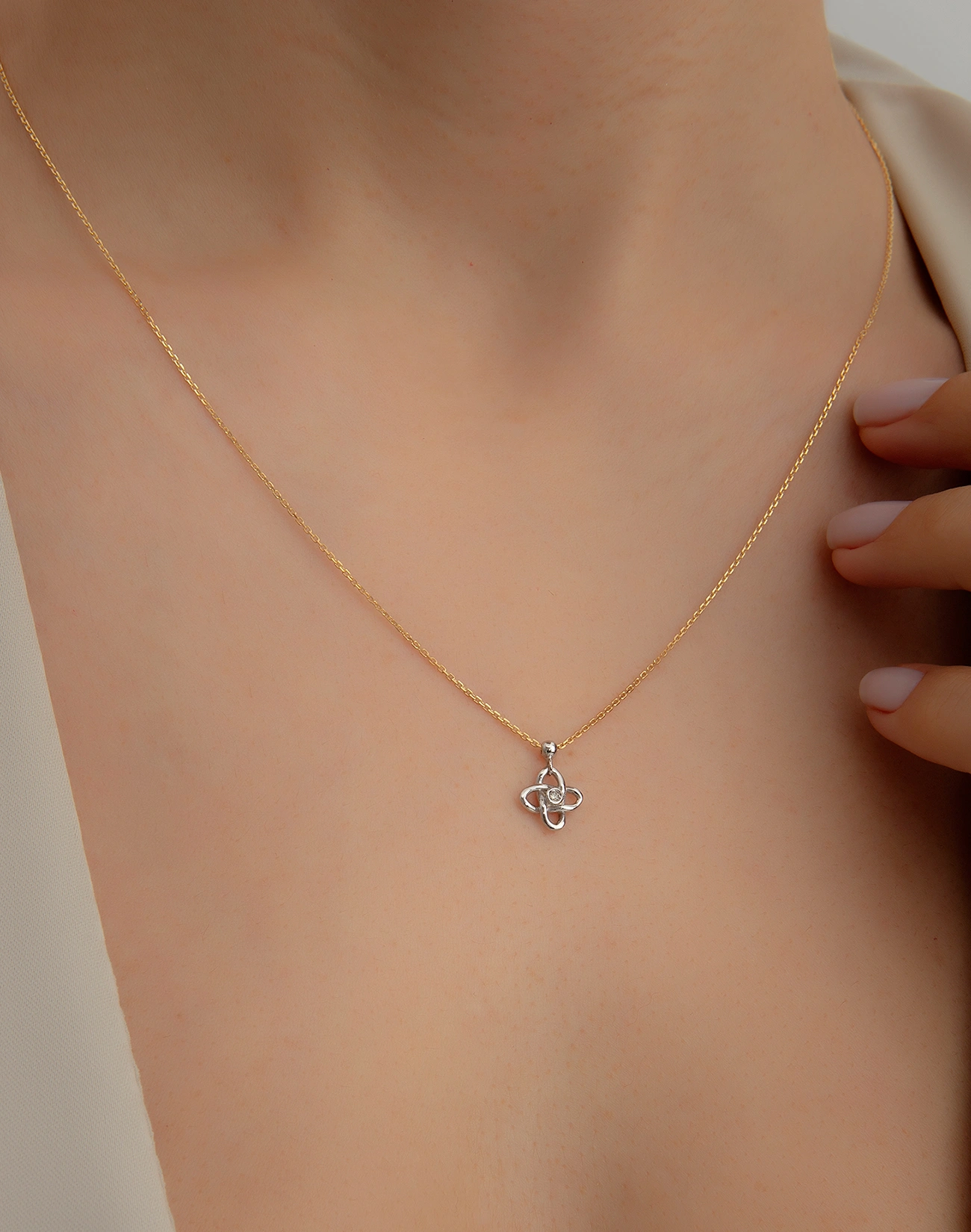 Pırlanta Kolye - Brsl0578-P-1 Pırlanta Kolye