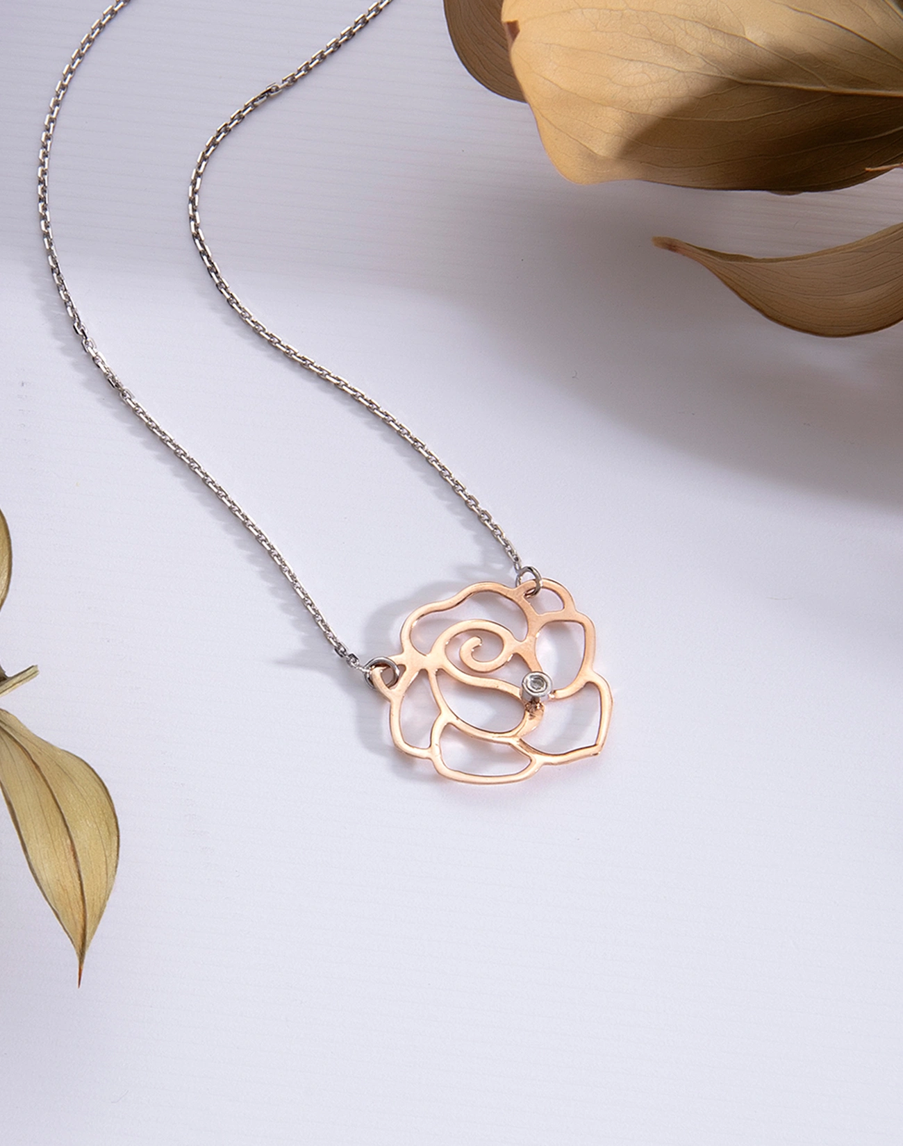 Pırlanta Kolye - Brsl0579-P-2 Pırlanta Kolye