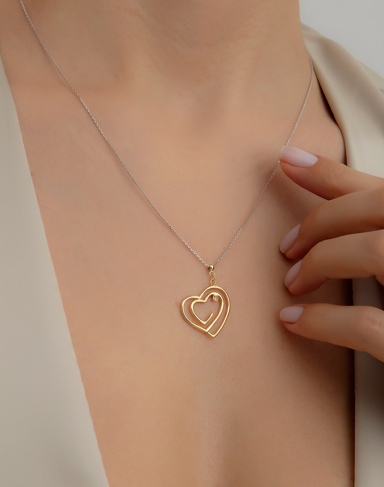 Pırlanta Kolye - Brsl0581-P-1 Pırlanta Kolye