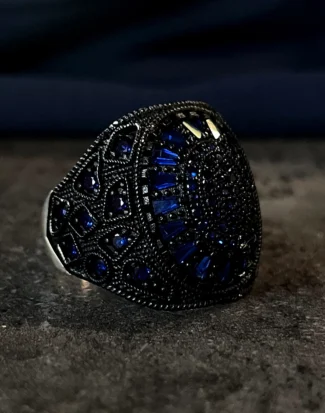 Cesaret Sembolü Özel Tasarım Gümüş Erkek Yüzüğü BERIA